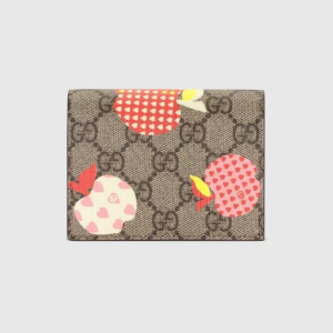 Gucci Les Pomme Card Case Wallet with Banknotes and Coin Case