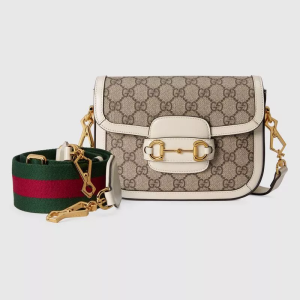 GUCCI Horsebit Series 1955 Mini Handbag with Detachable Shoulder Strap