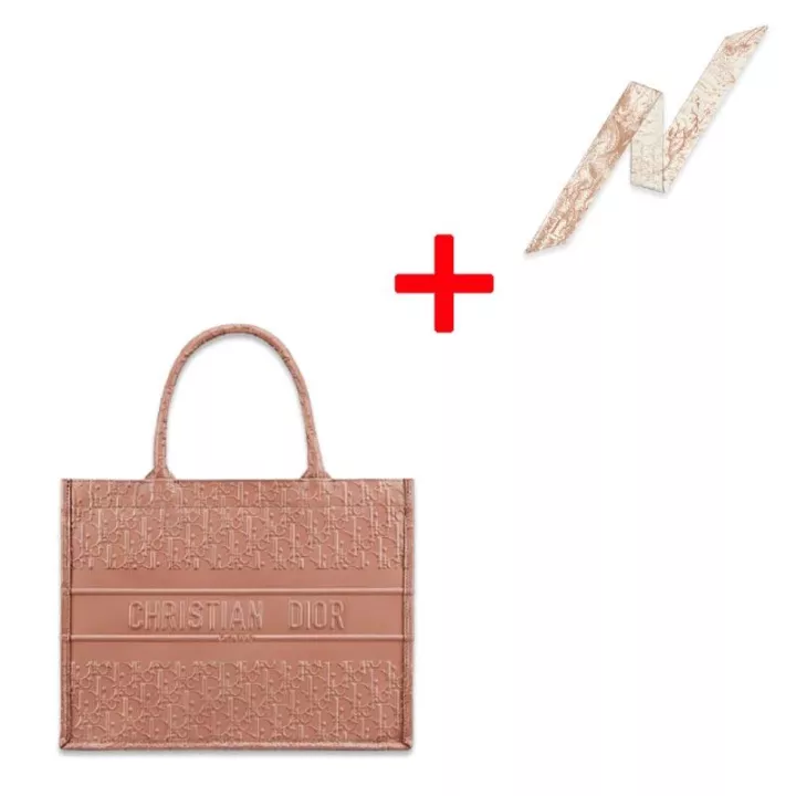 DIOR BOOK TOTE Small Bag Dior Oblique Calfskin - 图片 4